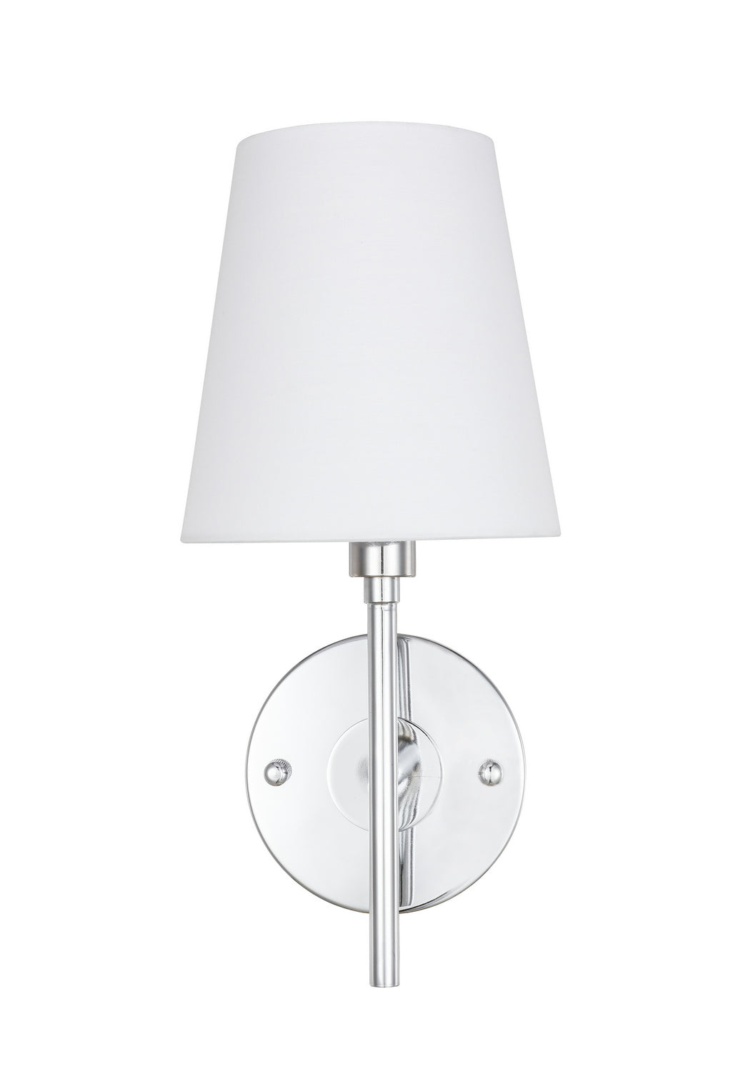 Elegant Lighting - LD6184C - One Light Wall Sconce - Cason - Chrome and White shade