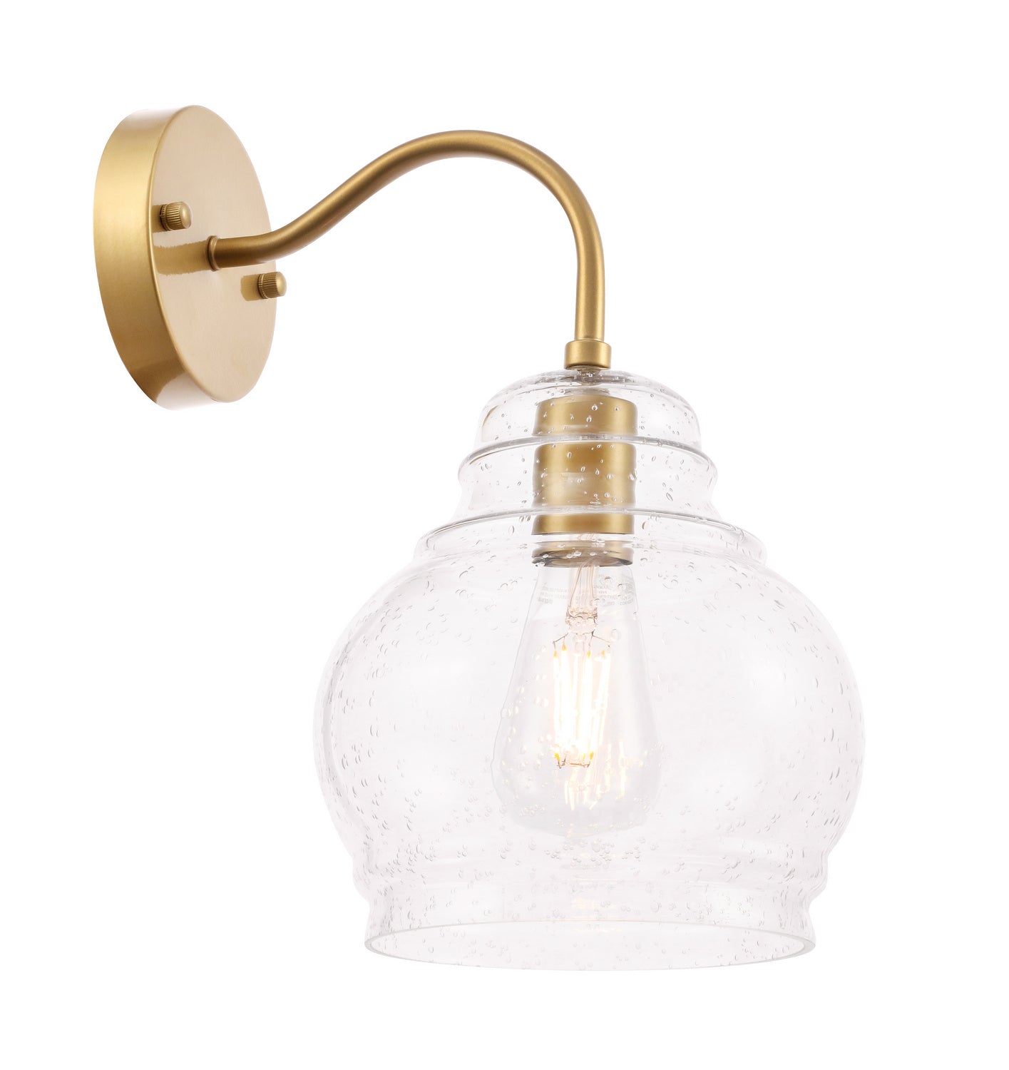 Elegant Lighting - LD6194BR - One Light Wall Sconce - Pierce - Brass