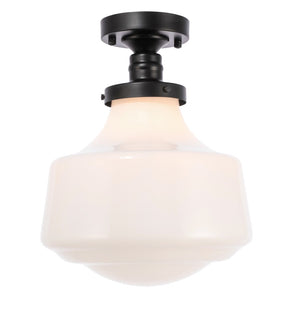 Elegant Lighting - LD6243BK - One Light Flush Mount - Lyle - Black