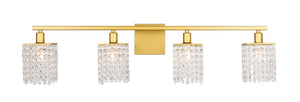 Elegant Lighting - LD7012BR - Four Light Wall Sconce - Phineas - Brass