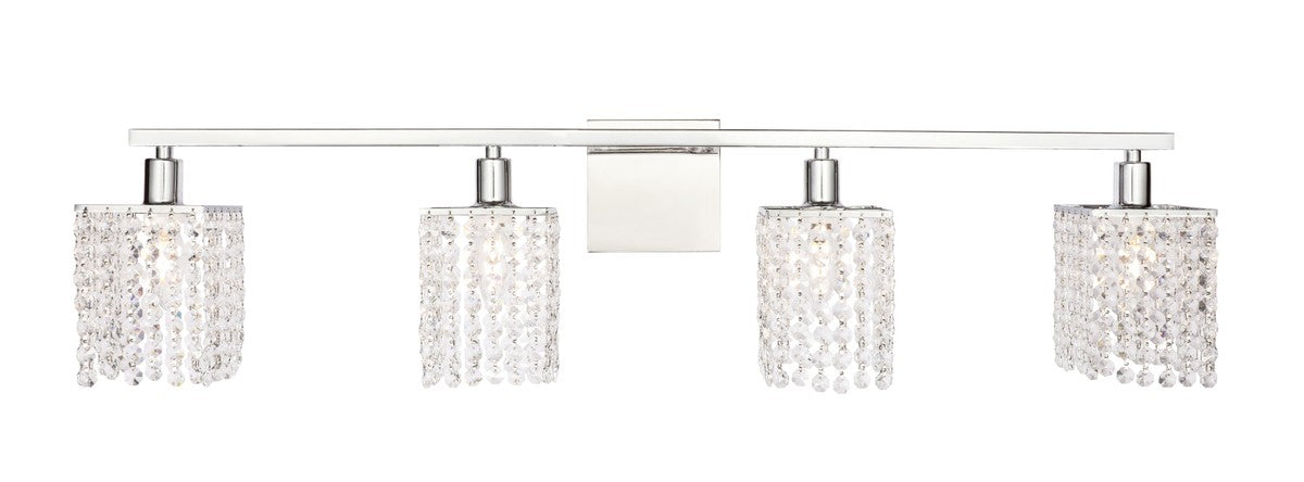 Elegant Lighting - LD7013C - Four Light Wall Sconce - Phineas - Chrome