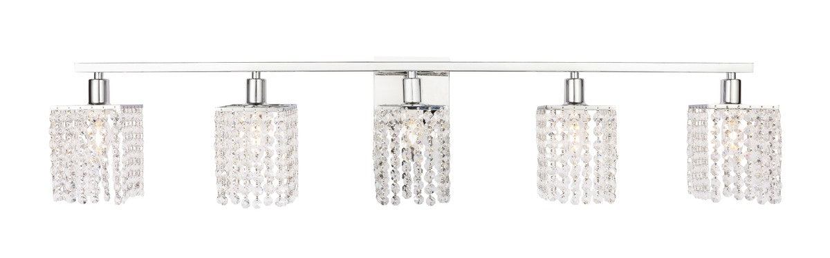 Elegant Lighting - LD7015C - Five Light Wall Sconce - Phineas - Chrome