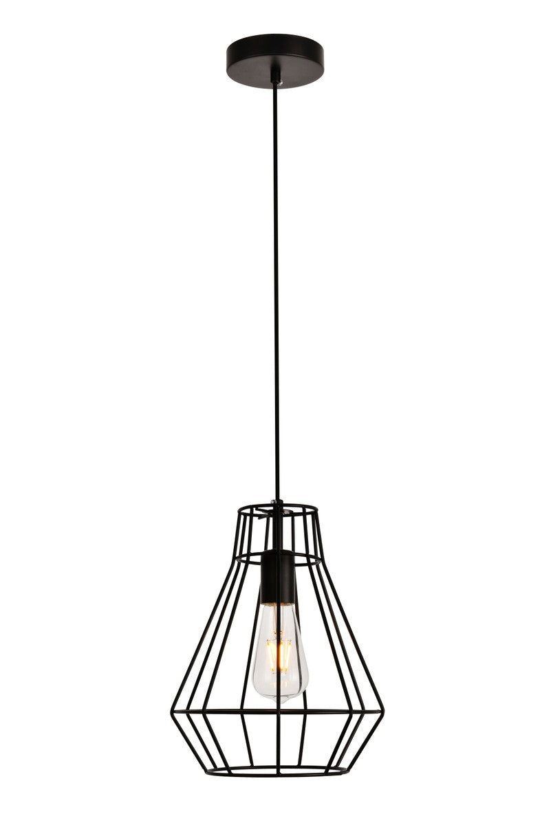 Elegant Lighting - LDPD2087 - One Light Pendant - Jago - Black