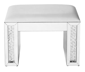 Elegant Lighting - MF91018 - Vanity Leather Stool - Modern - Clear