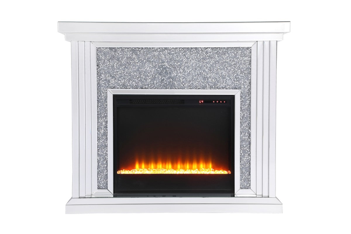 Elegant Lighting - MF9902-F2 - Mantle With Fireplace - Modern - Clear