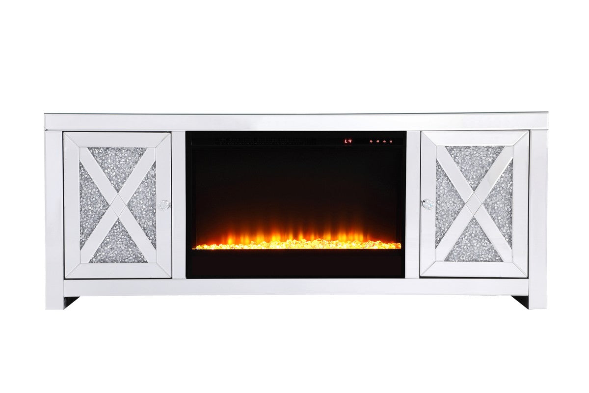 Elegant Lighting TV Stand With Fireplace