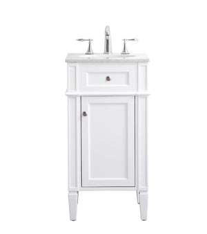 Elegant Lighting - VF12518WH - Single Bathroom Vanity Set - Park Avenue - White