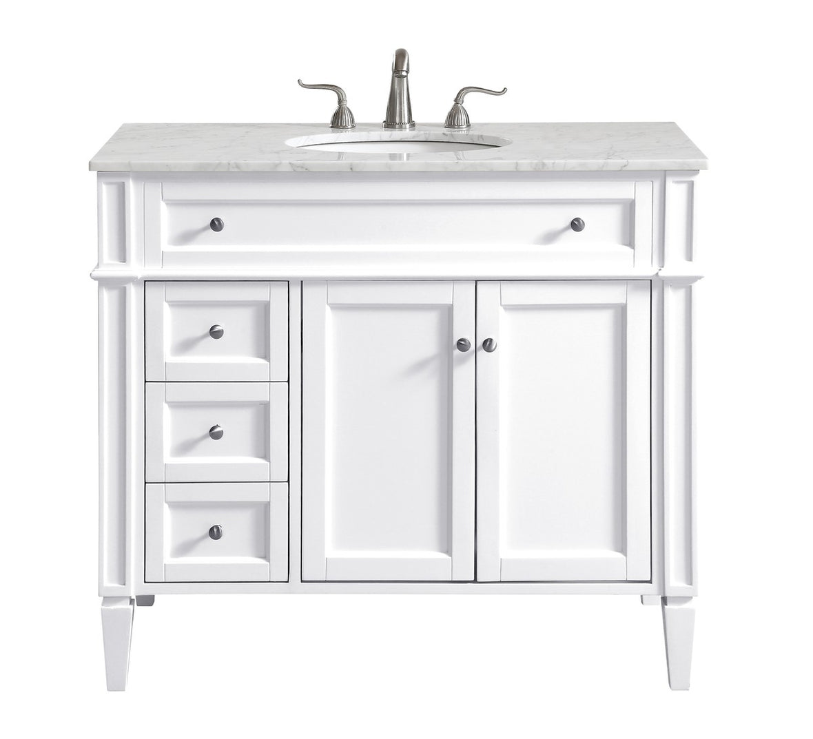 Elegant Lighting - VF12540WH - Single Bathroom Vanity Set - Park Avenue - white