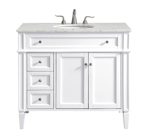 Elegant Lighting - VF12540WH - Single Bathroom Vanity Set - Park Avenue - White