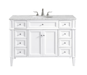 Elegant Lighting - VF12548WH - Single Bathroom Vanity Set - Park Avenue - White