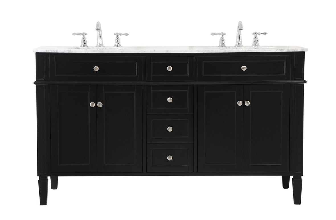 Elegant Lighting - VF12560DBK - Bathroom Vanity Set - Park Avenue - Black