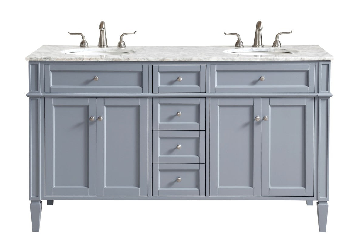 Elegant Lighting - VF12560DGR - Double Bathroom Vanity Set - Park Avenue - Grey