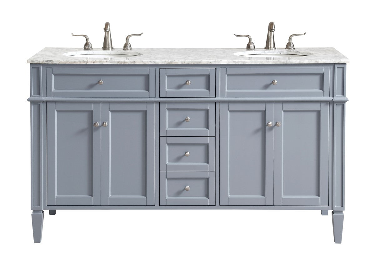 Elegant Lighting - VF12560DGR - Double Bathroom Vanity Set - Park Avenue - Grey