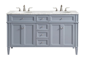 Elegant Lighting - VF12560DGR - Double Bathroom Vanity Set - Park Avenue - Grey