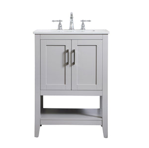 Elegant Lighting - VF16024GR - Single Bathroom Vanity - Aubrey - Grey