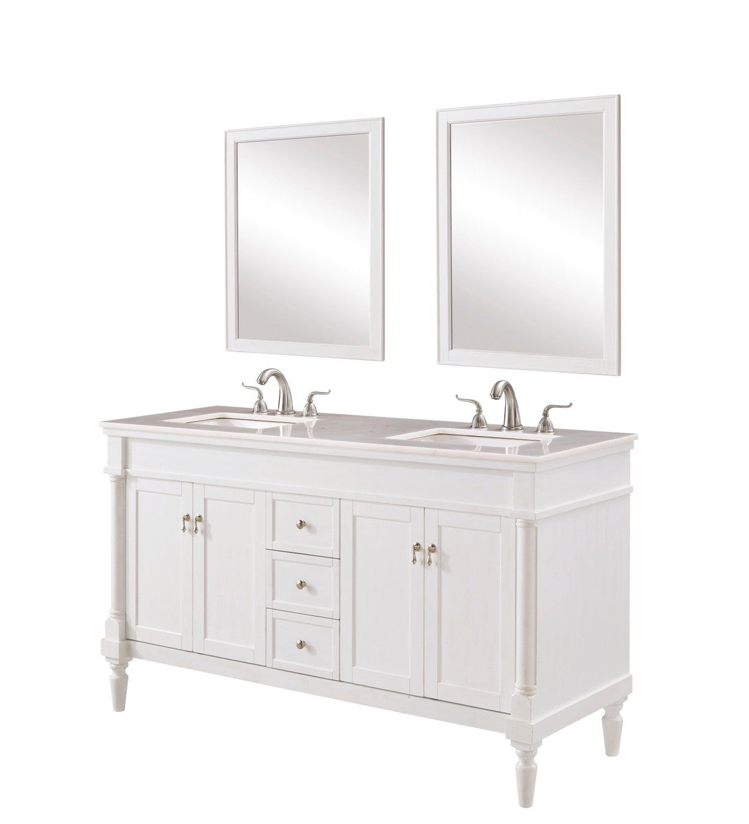 Elegant Lighting - VF13060DAW - Single Bathroom Vanity Set - Lexington - Antique white