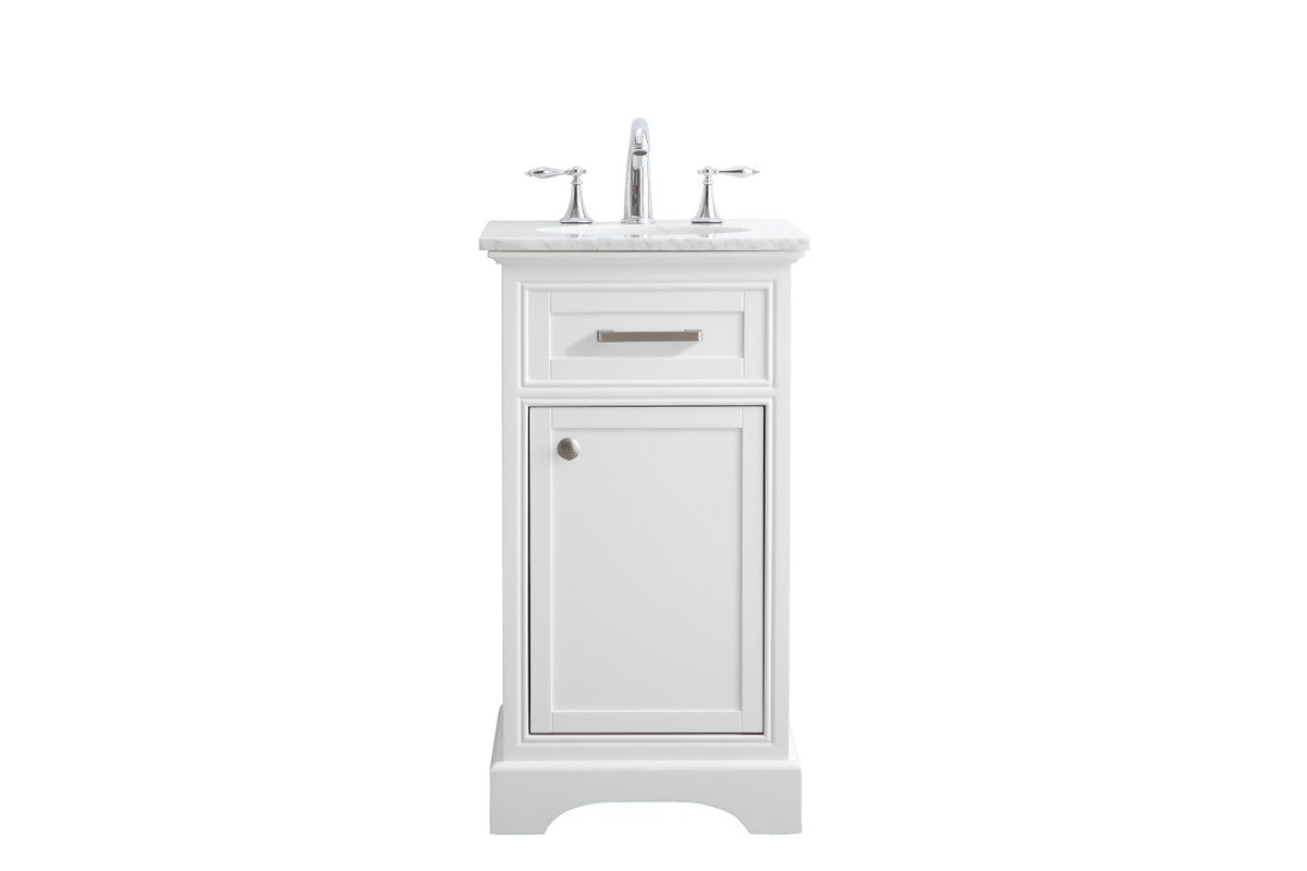Elegant Lighting - VF15019WH - Single Bathroom Vanity Set - Americana - white