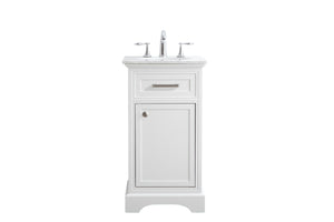 Elegant Lighting - VF15019WH - Single Bathroom Vanity Set - Americana - white