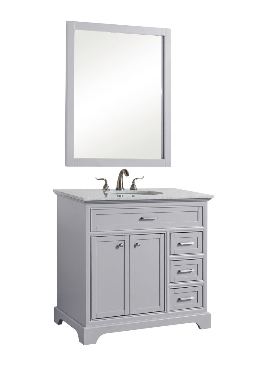 Elegant Lighting - VF15036GR - Single Bathroom Vanity Set - Americana - Light Grey