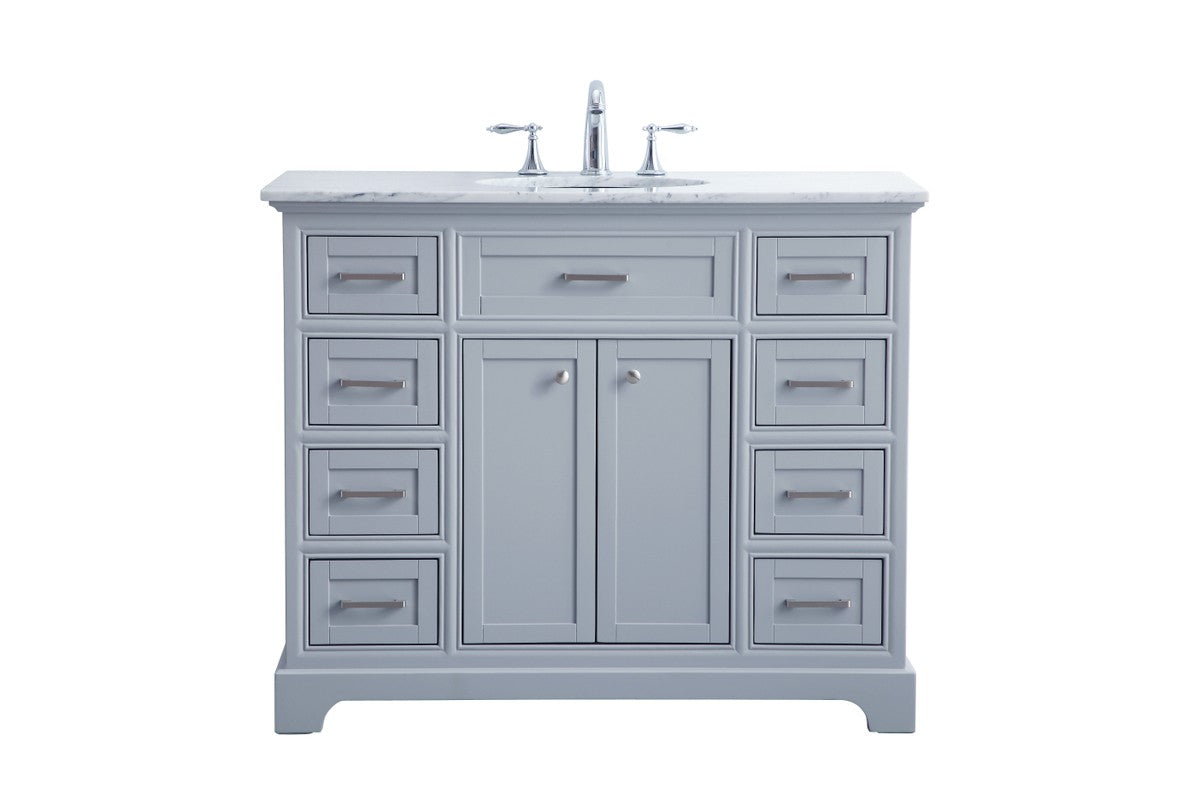 Elegant Lighting - VF15042GR - Single Bathroom Vanity Set - Americana - Light Grey