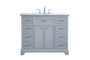 Elegant Lighting - VF15042GR - Single Bathroom Vanity Set - Americana - Light Grey