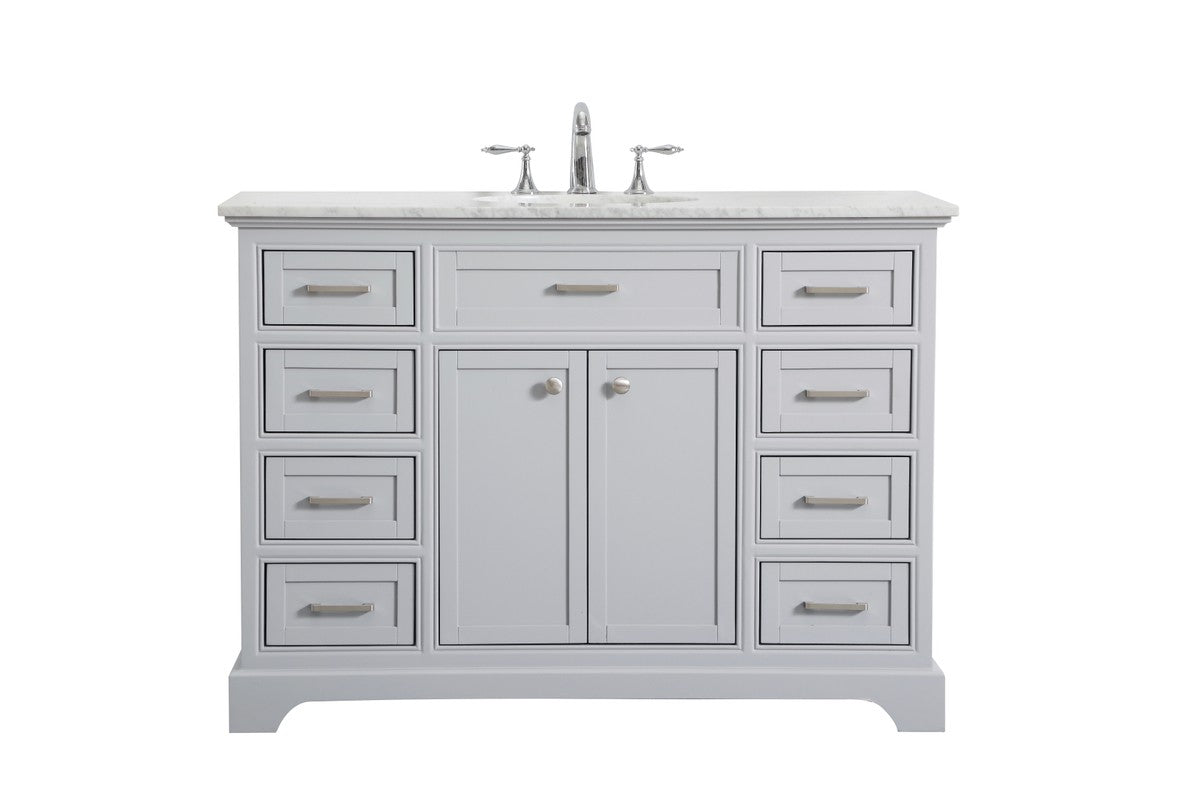 Elegant Lighting - VF15048GR - Single Bathroom Vanity Set - Americana - Light Grey