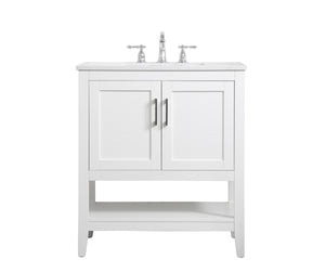 Elegant Lighting - VF16030WH - Single Bathroom Vanity - Aubrey - White