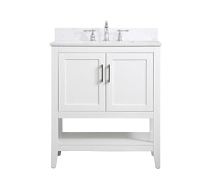 Elegant Lighting - VF16030WH-BS - Bathroom Vanity Set - Aubrey - White