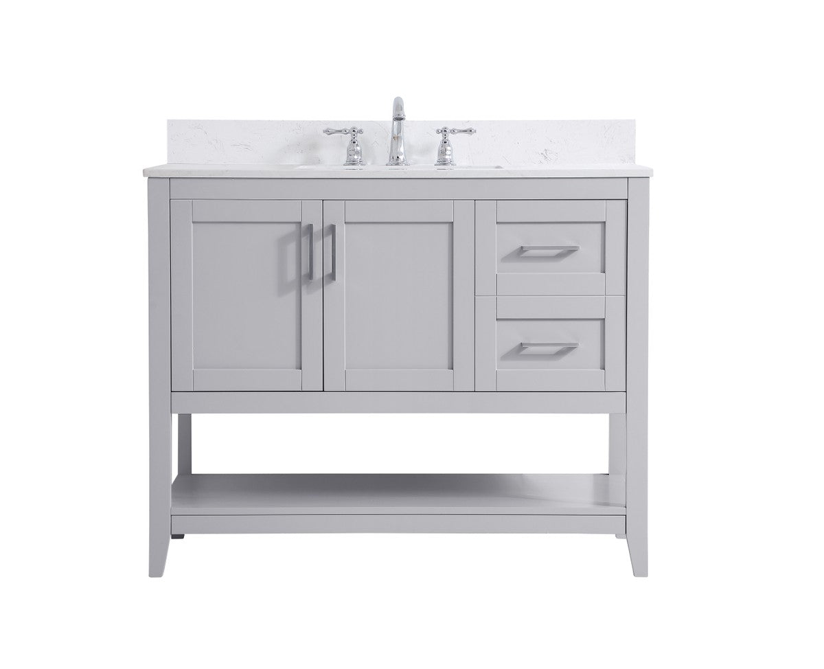 Elegant Lighting - VF16042GR-BS - Bathroom Vanity Set - Aubrey - Grey