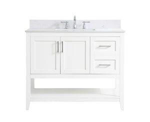 Elegant Lighting - VF16042WH-BS - Bathroom Vanity Set - Aubrey - White