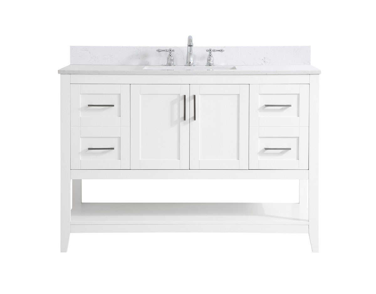 Elegant Lighting - VF16048WH-BS - Bathroom Vanity Set - Aubrey - White