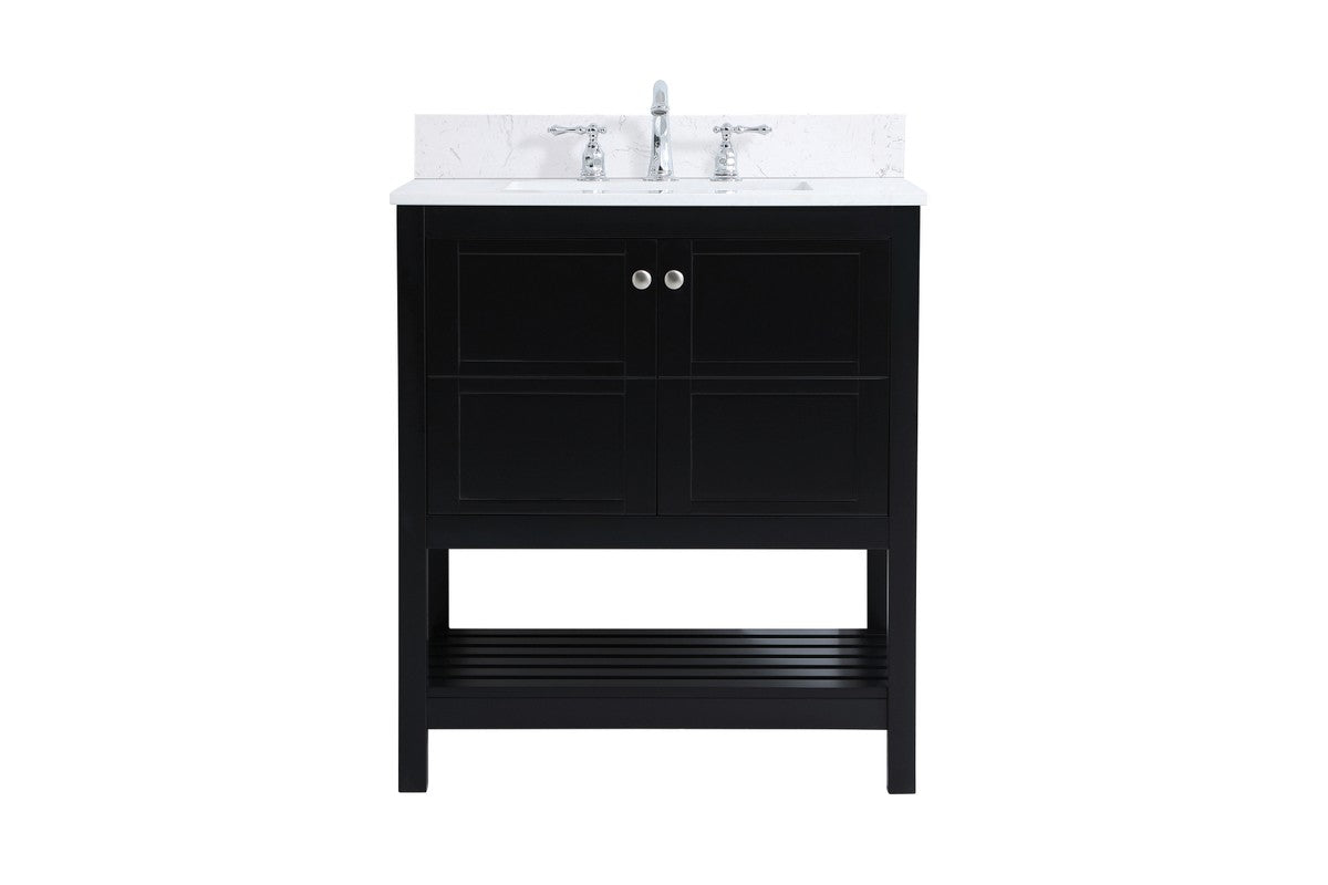 Elegant Lighting - VF16430BK-BS - Bathroom Vanity Set - Theo - Black