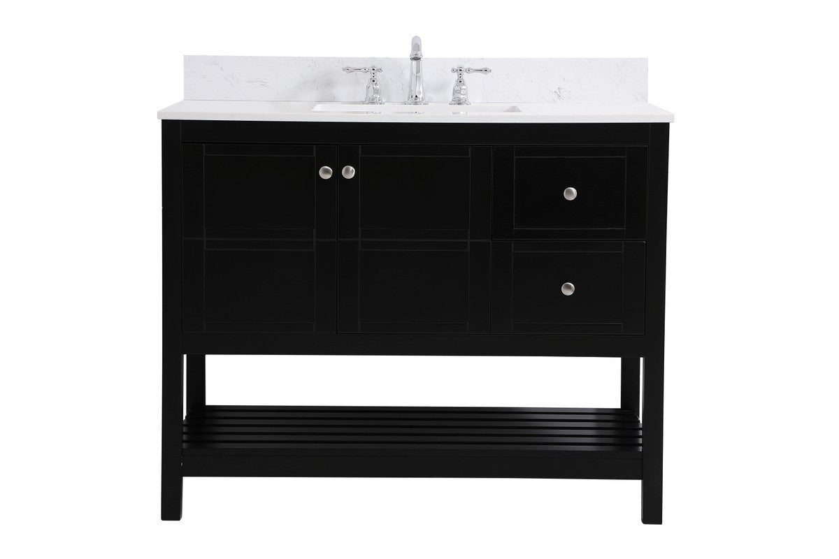 Elegant Lighting - VF16442BK-BS - Bathroom Vanity Set - Theo - Black