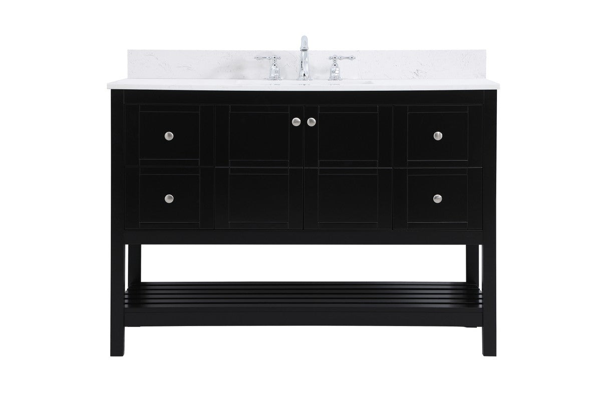 Elegant Lighting - VF16448BK-BS - Bathroom Vanity Set - Theo - Black