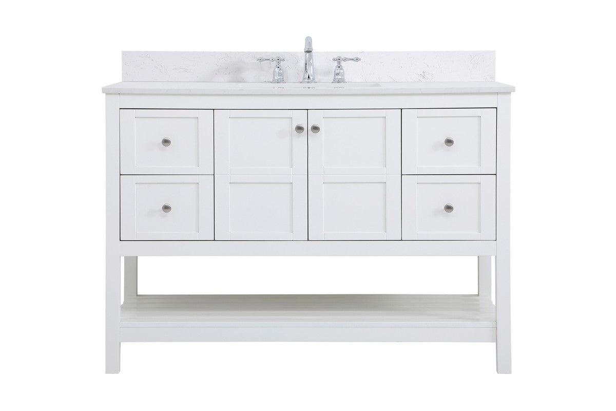 Elegant Lighting - VF16448WH-BS - Bathroom Vanity Set - Theo - White