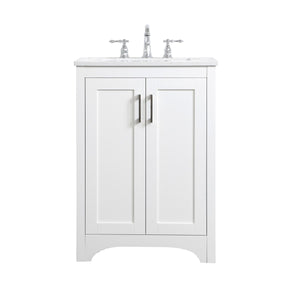 Elegant Lighting - VF17024WH - Single Bathroom Vanity - Moore - White