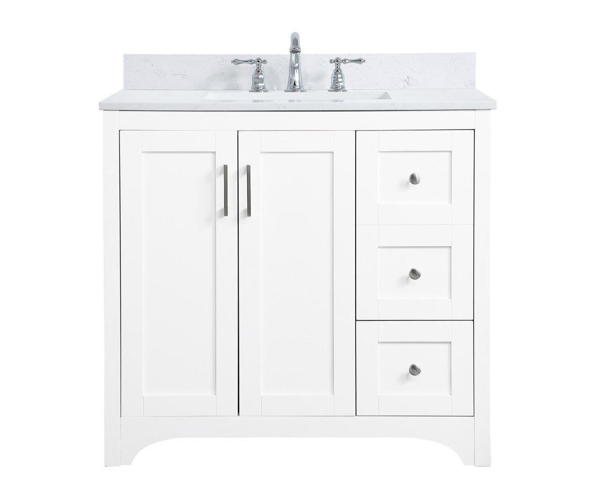 Elegant Lighting - VF17036WH-BS - Bathroom Vanity Set - Moore - White