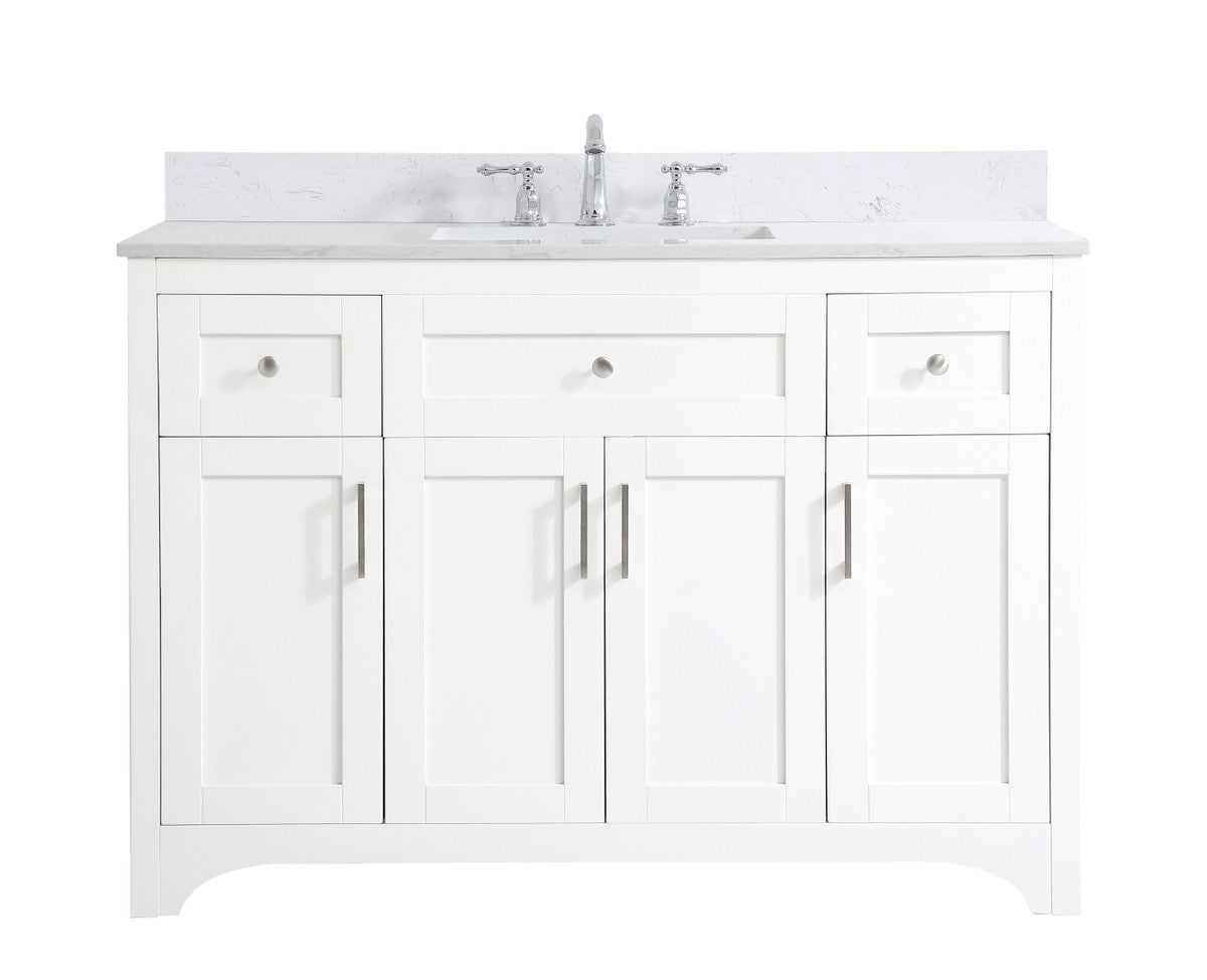 Elegant Lighting - VF17048WH-BS - Bathroom Vanity Set - Moore - White