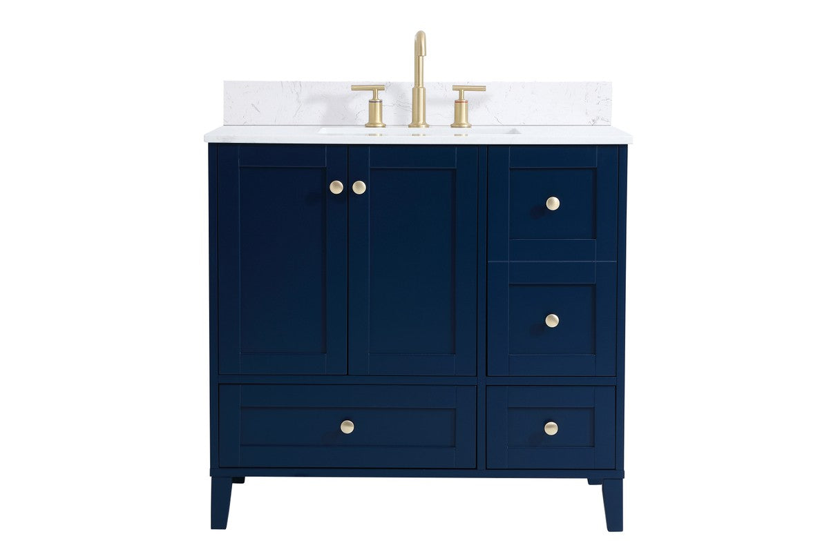 Elegant Lighting - VF18036BL-BS - Bathroom Vanity Set - Sommerville - Blue