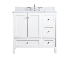 Elegant Lighting - VF18036WH-BS - Bathroom Vanity Set - sommerville - White