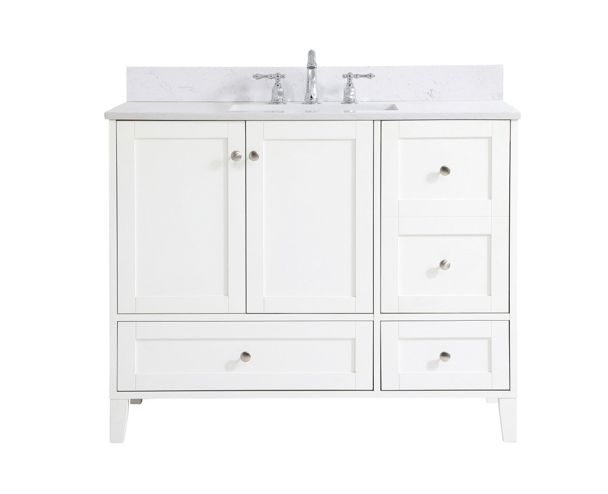 Elegant Lighting - VF18042WH-BS - Bathroom Vanity Set - sommerville - White