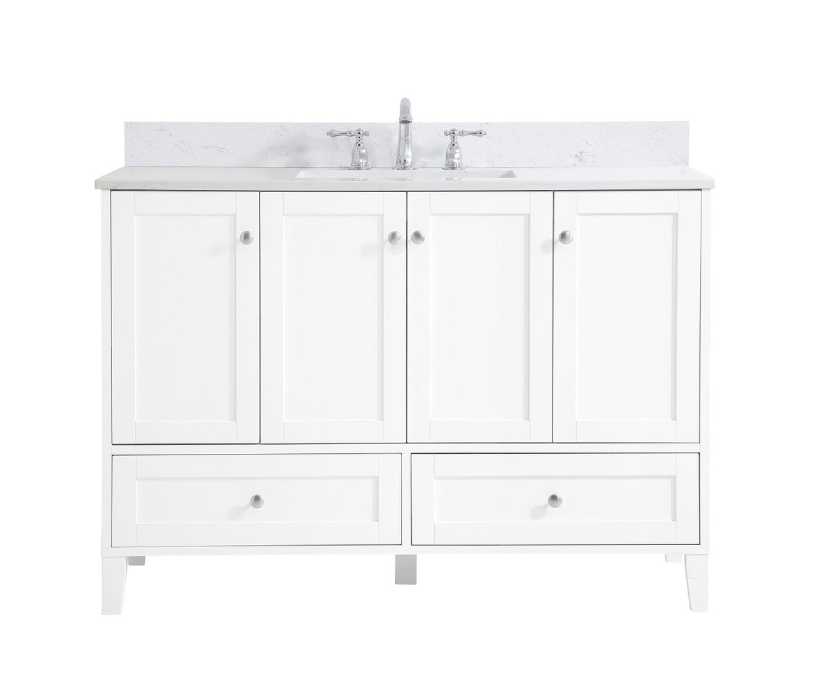 Elegant Lighting - VF18048WH-BS - Bathroom Vanity Set - sommerville - White