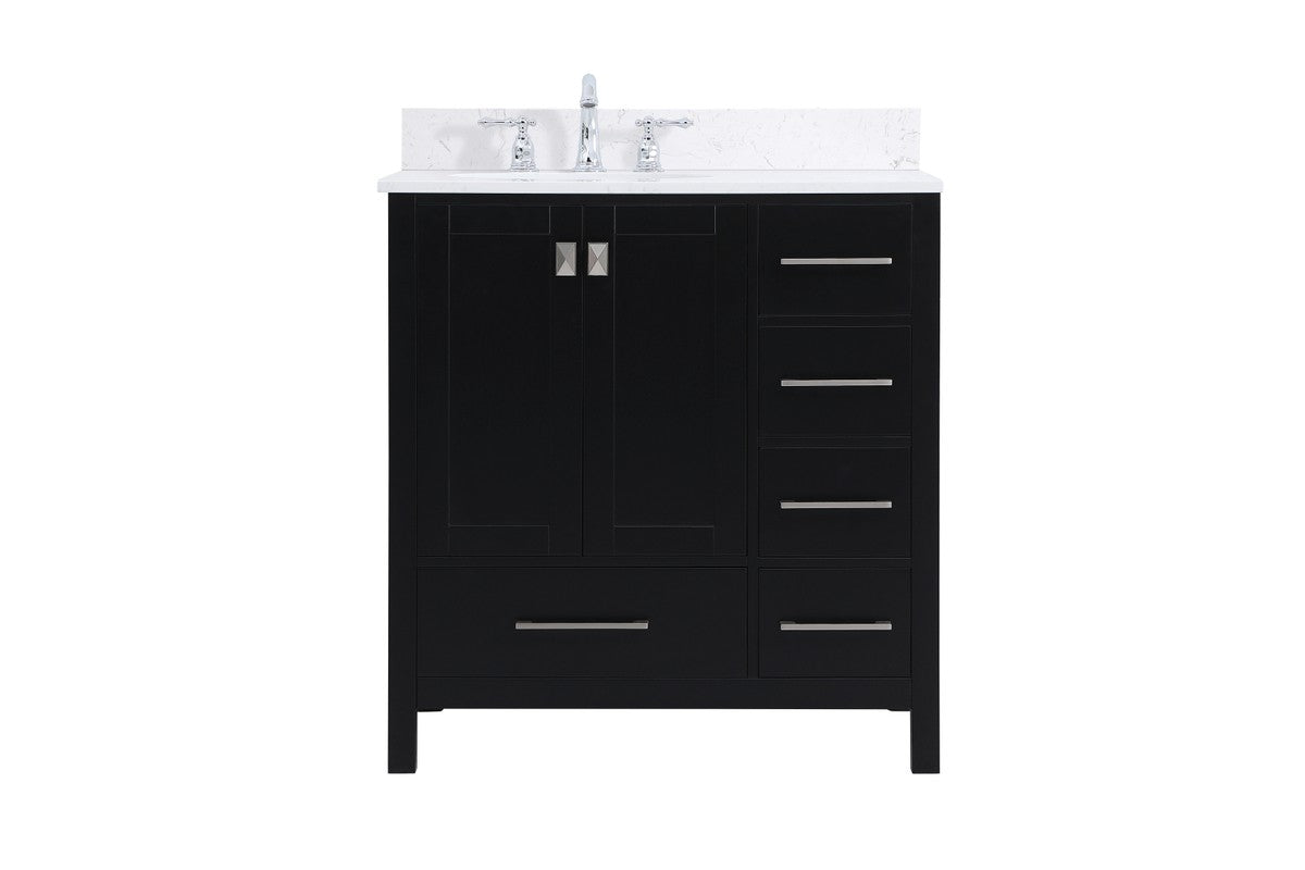 Elegant Lighting - VF18832BK-BS - Bathroom Vanity Set - Irene - Black