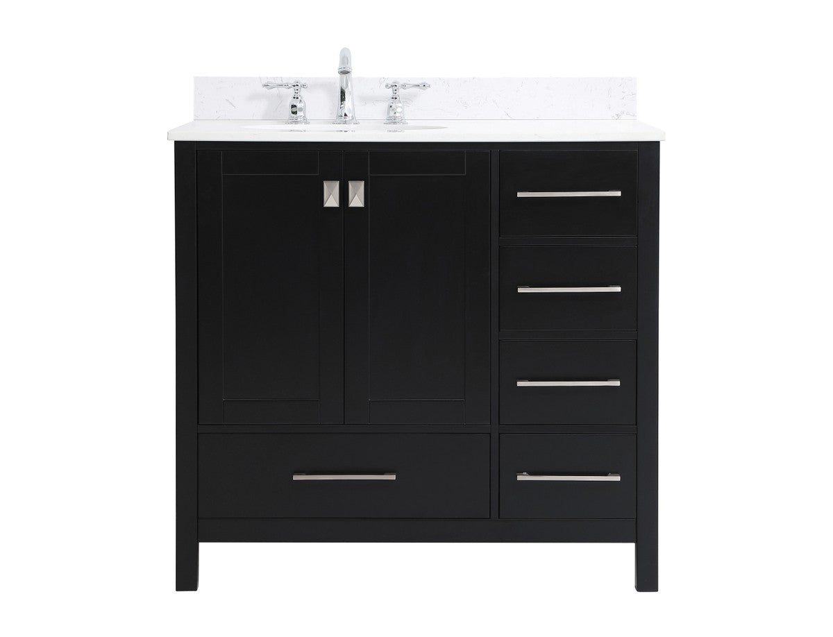 Elegant Lighting - VF18836BK-BS - Bathroom Vanity Set - Irene - Black