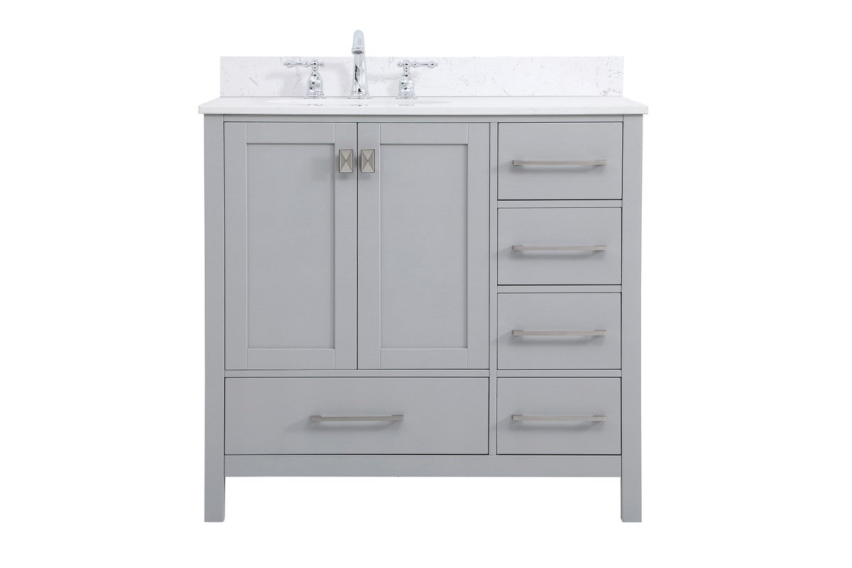 Elegant Lighting - VF18836GR-BS - Bathroom Vanity Set - Irene - Gray