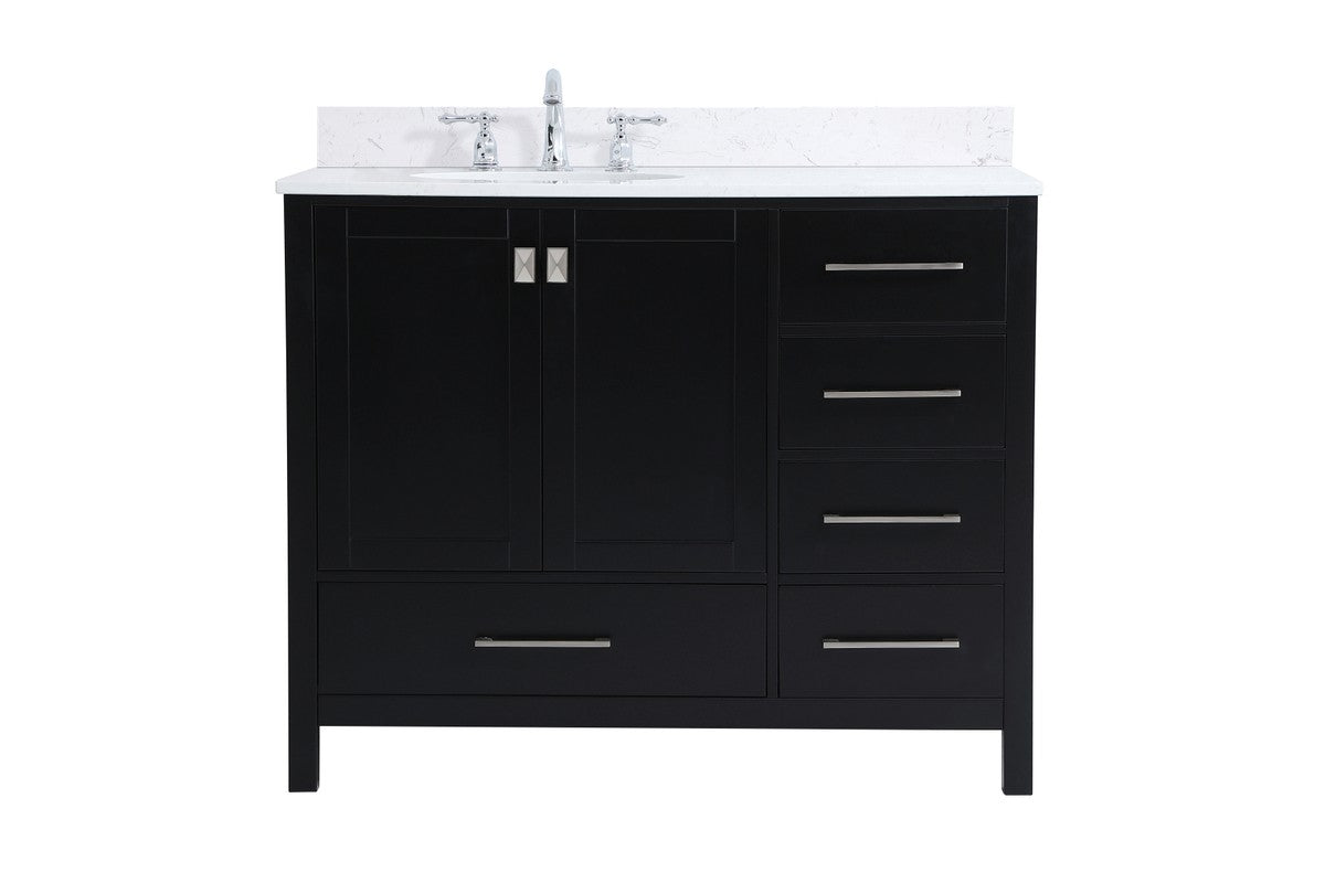 Elegant Lighting - VF18842BK-BS - Bathroom Vanity Set - Irene - Black