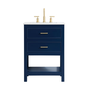 Elegant Lighting - VF19024BL - Single Bathroom Vanity - Sinclaire - Blue