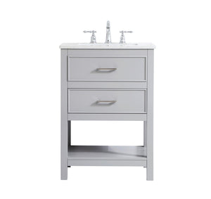 Elegant Lighting - VF19024GR - Single Bathroom Vanity - Sinclaire - Grey