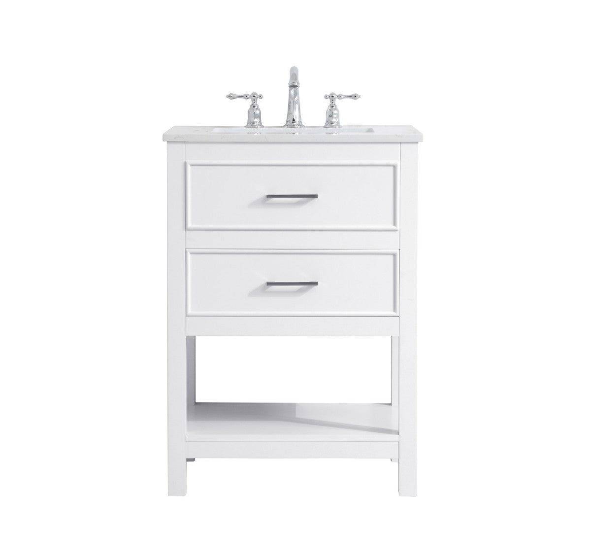 Elegant Lighting - VF19024WH - Single Bathroom Vanity - Sinclaire - White