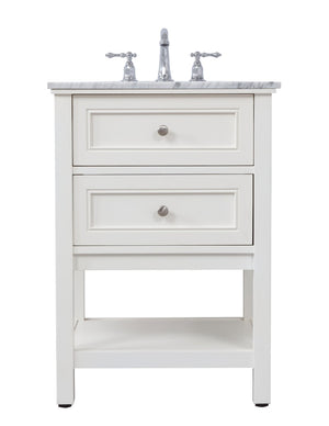 Elegant Lighting - VF27024WH - Single Bathroom Vanity Set - Metropolis - White